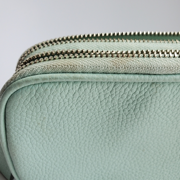 Coach Pebbled Leather Mini-bag Seaglass Green - Picture 4 of 9